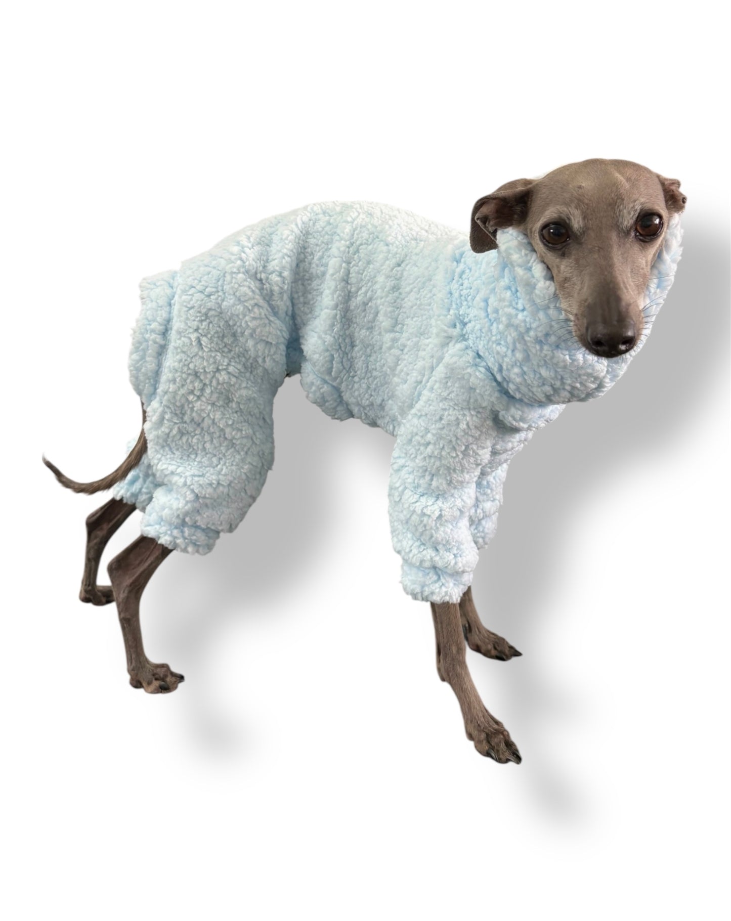 Cuddle Fur Fleece Suit - Baby Blue