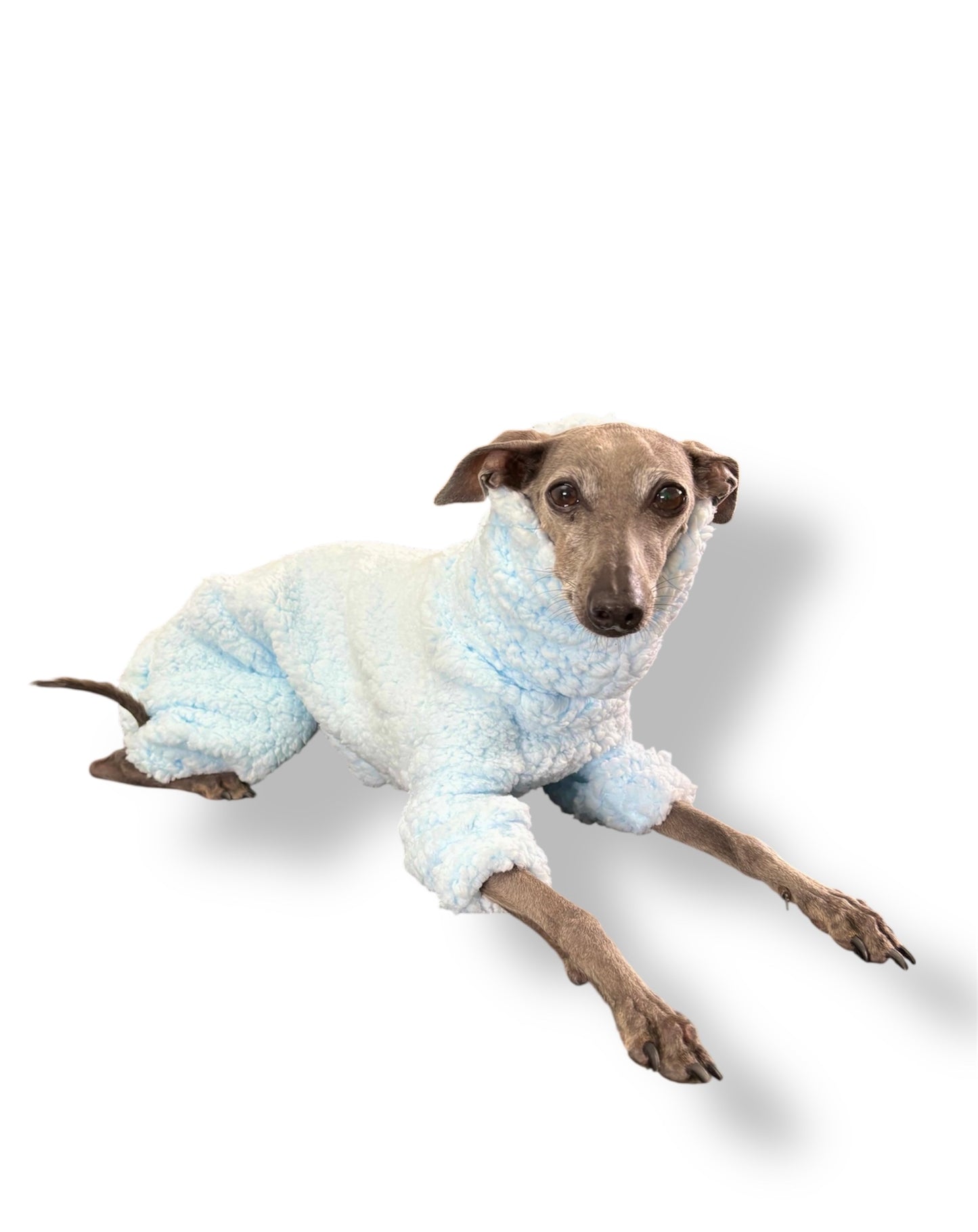 Cuddle Fur Fleece Suit - Baby Blue