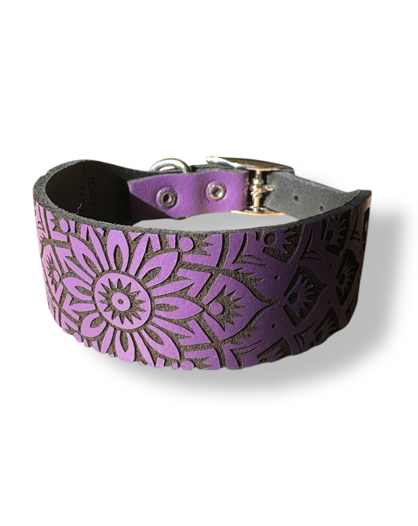 Leather Collar - Mandala
