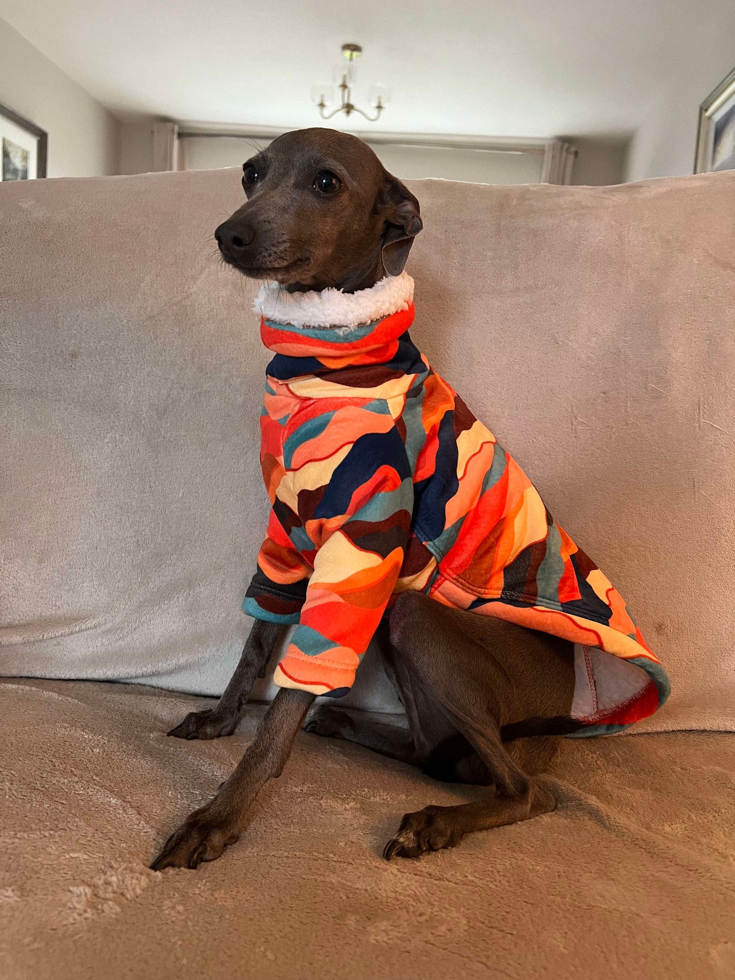 Sherpa Lined Fleece Jumper - Cyan Blue