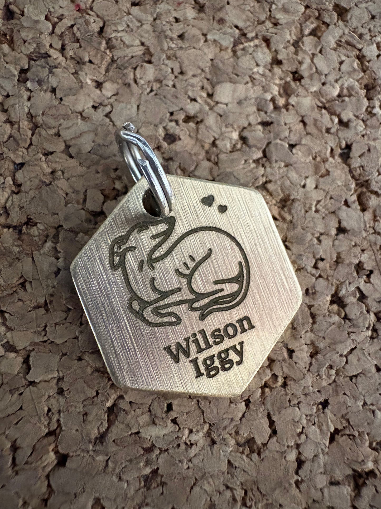 Engraved Dog Tags - Hexagonal