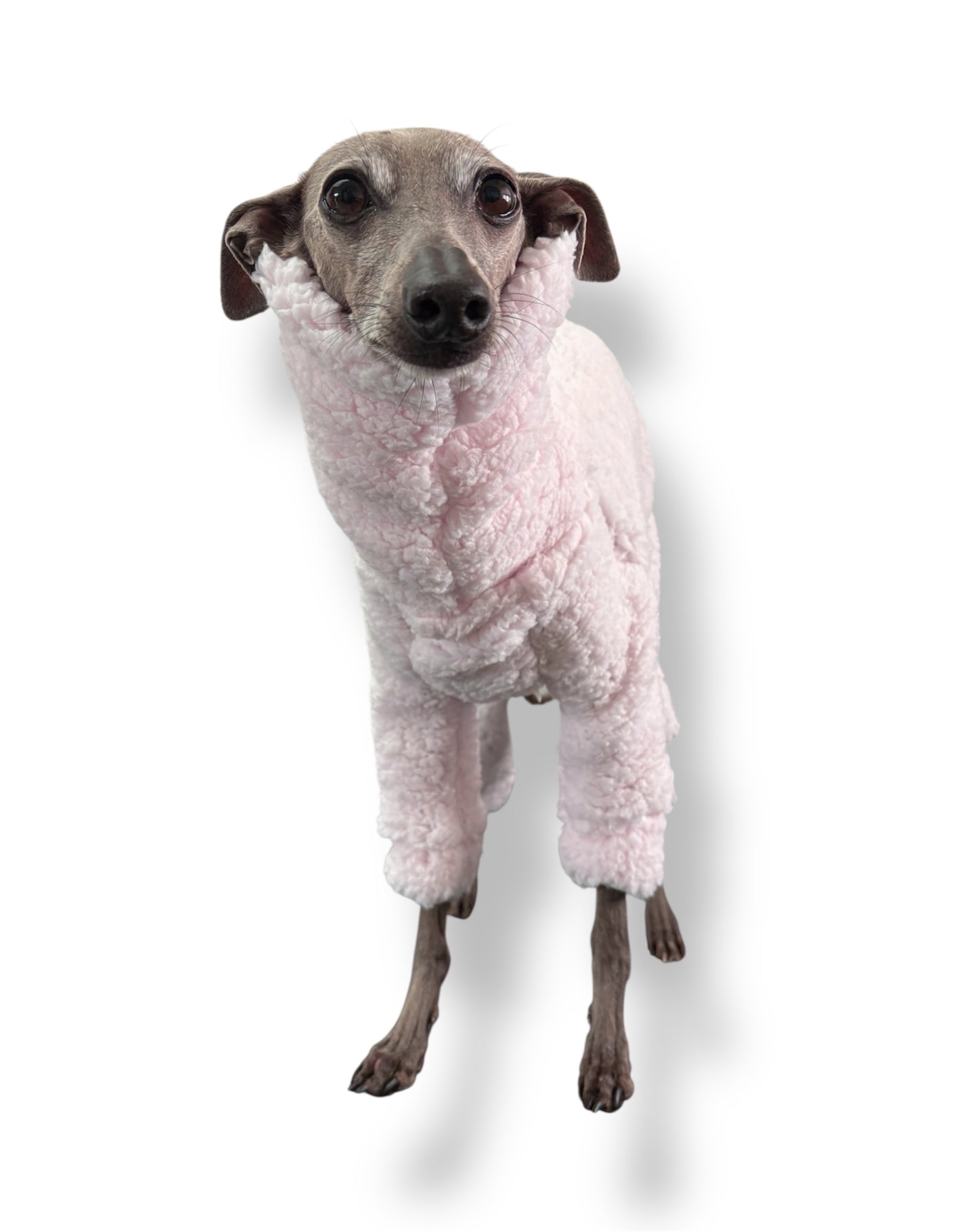 Cuddle Fur Fleece Suit - Baby Pink