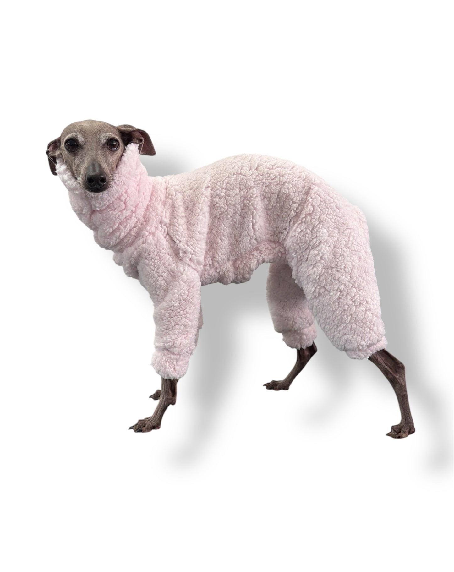 Cuddle Fur Fleece Suit - Baby Pink