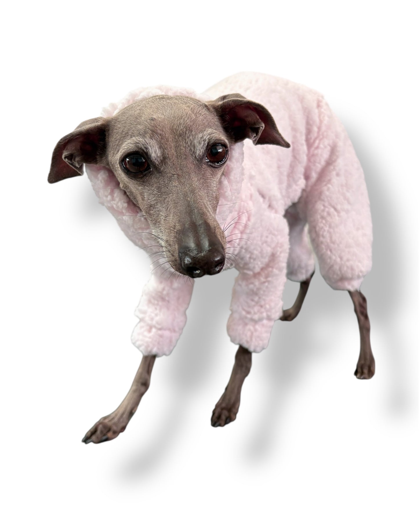 Cuddle Fur Fleece Suit - Baby Pink