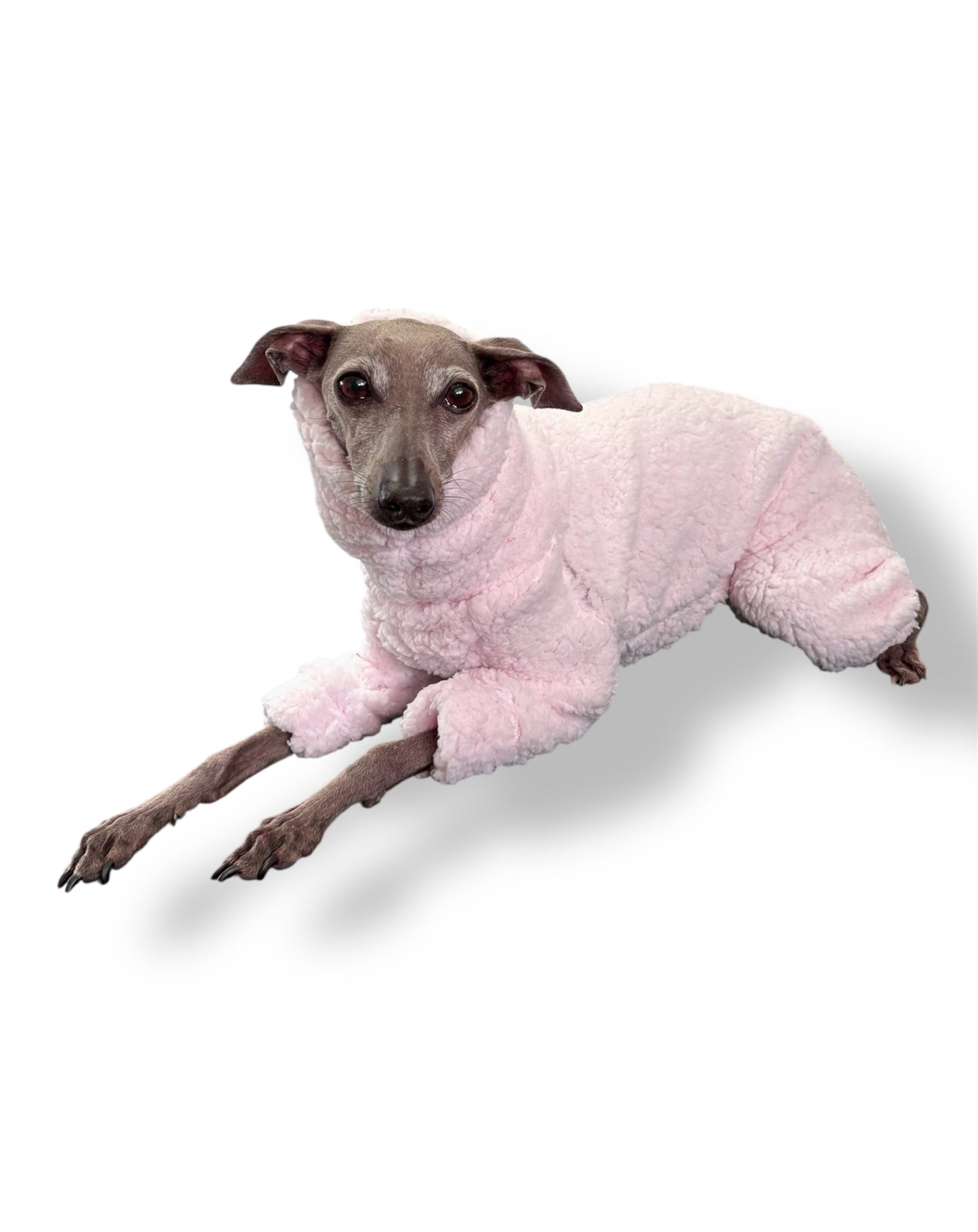Cuddle Fur Fleece Suit - Baby Pink