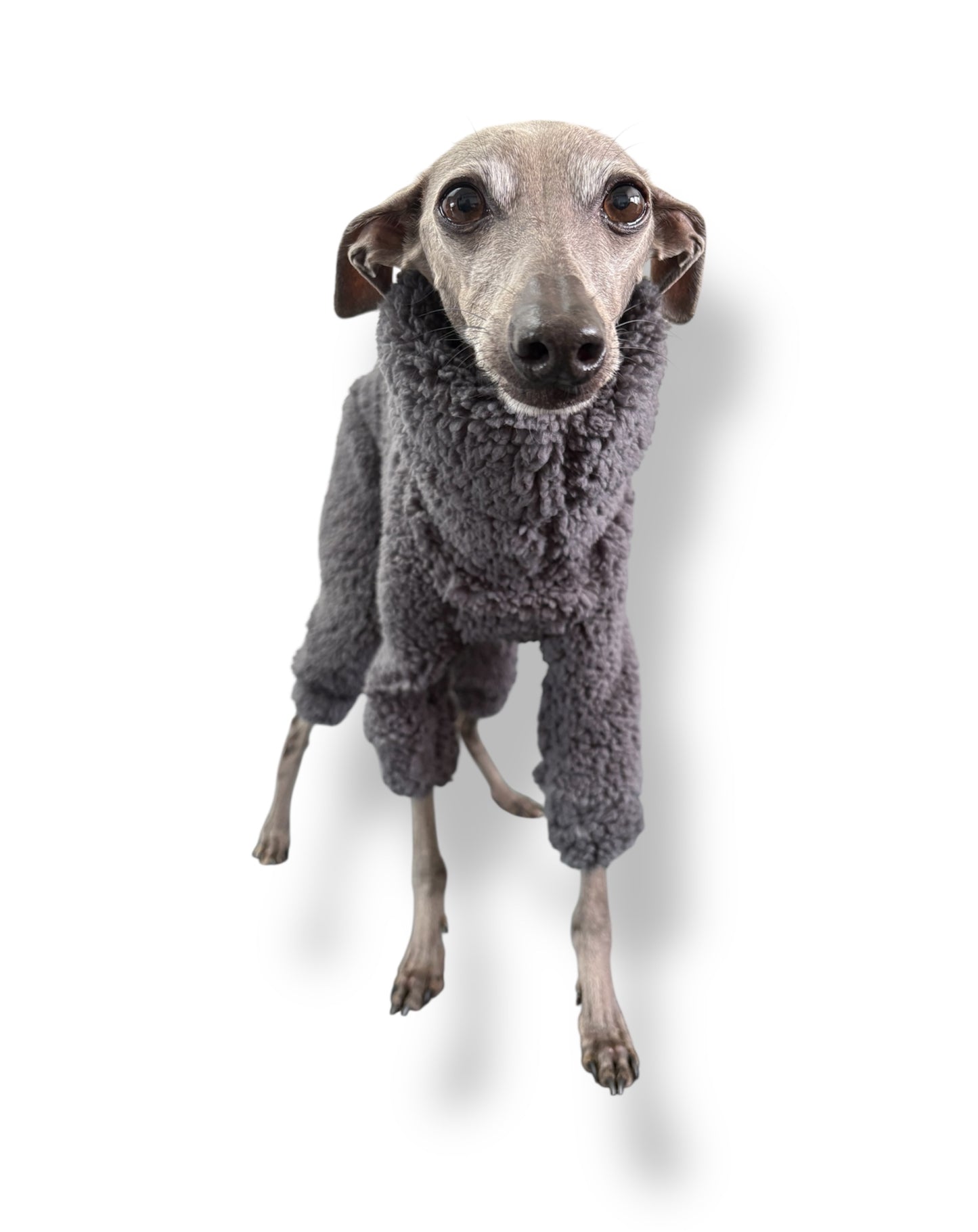 Cuddle Fur Fleece Suit - Dark Grey