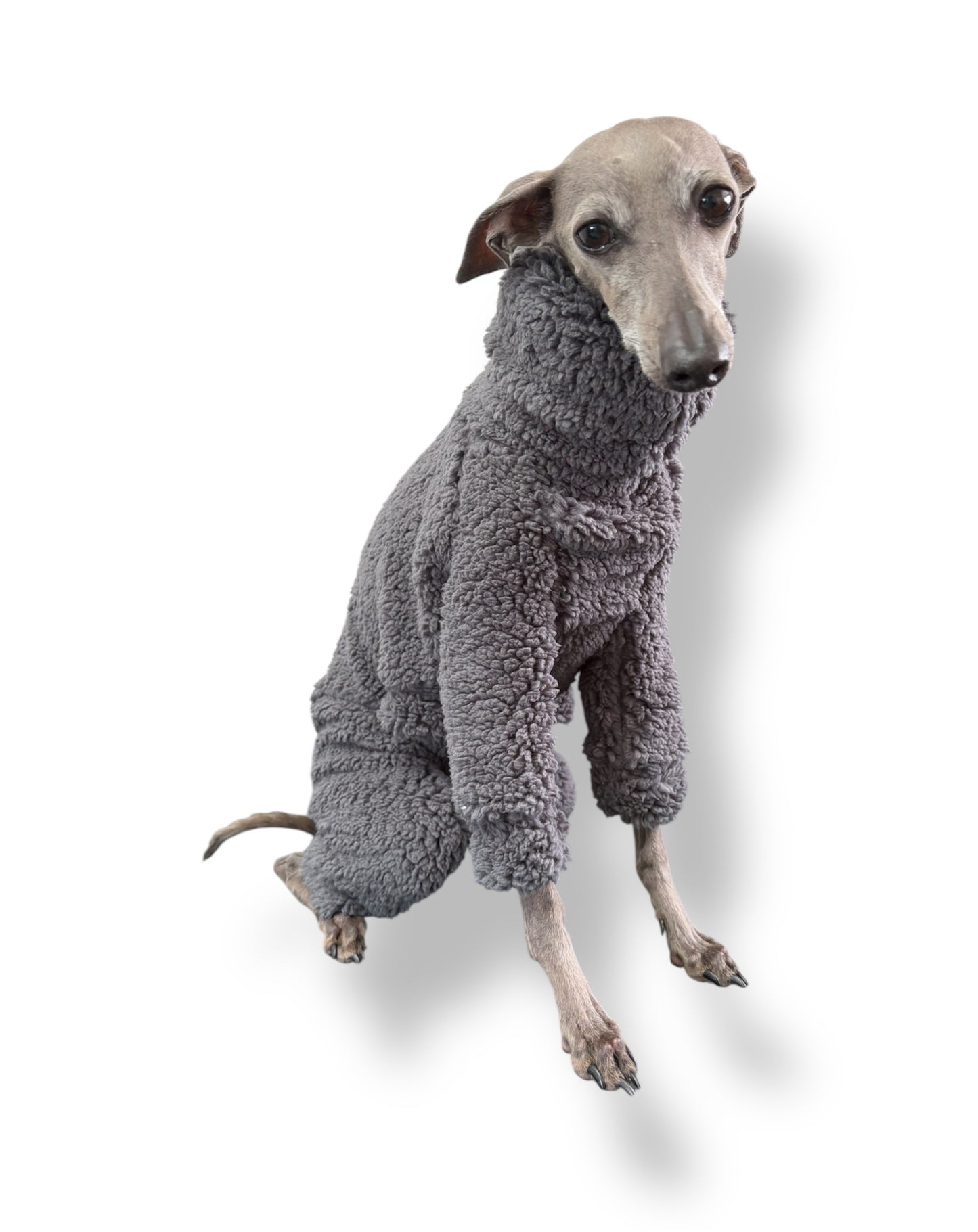 Cuddle Fur Fleece Suit - Dark Grey