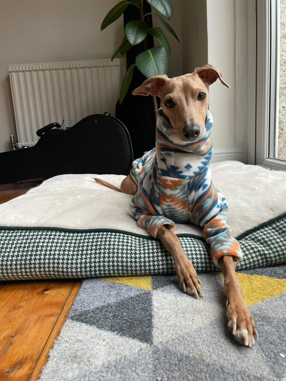 Fleece Jumper - Aztec Ultra-Plush Blue