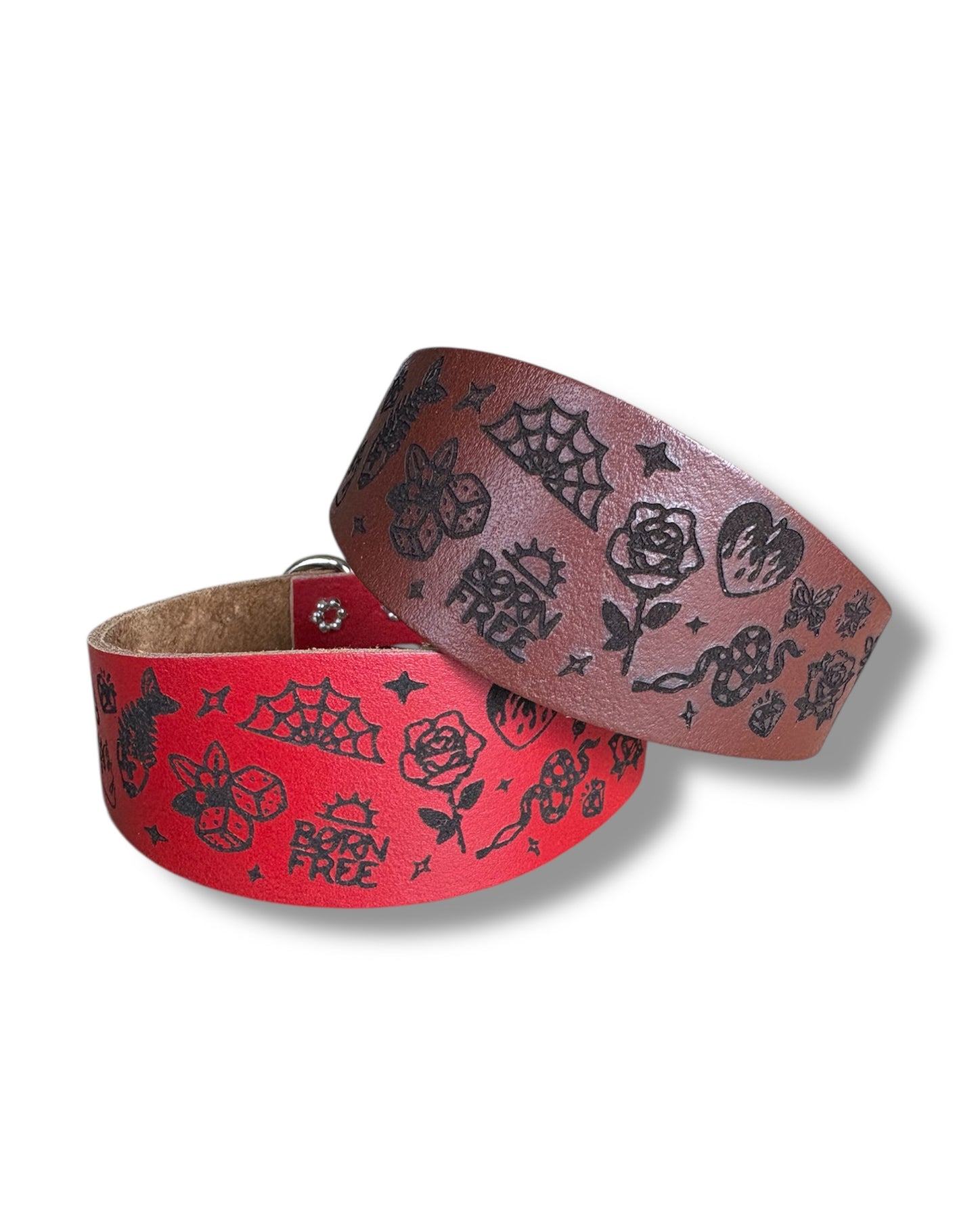 Leather Collar - Tattoo Flash