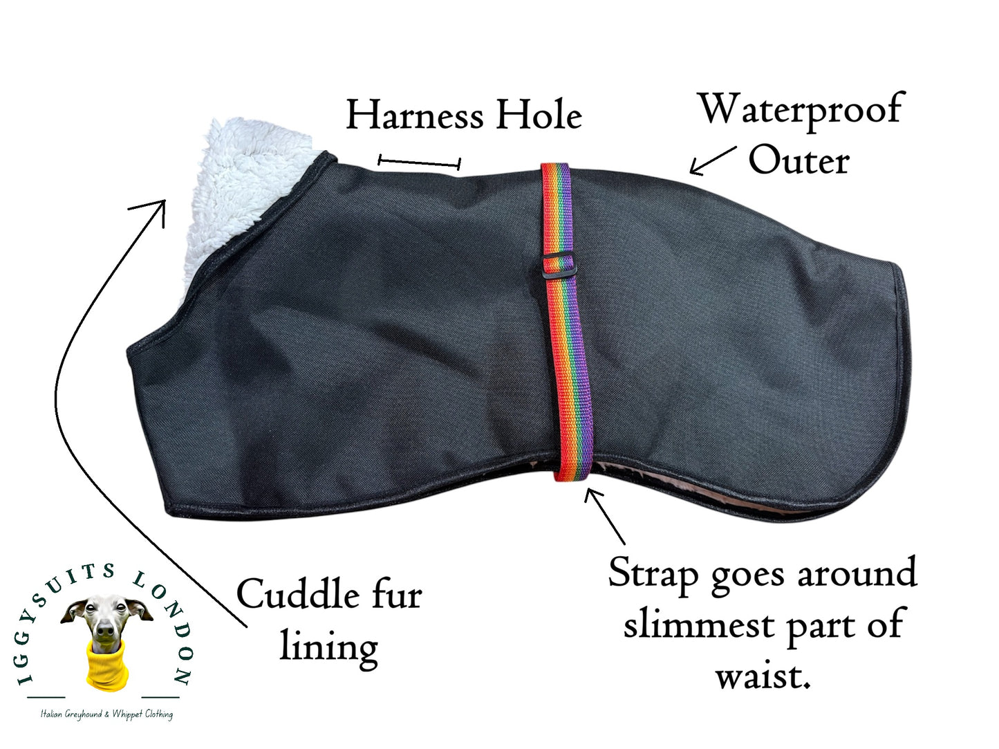 Waterproof Rain Mac - Petrol Skulls