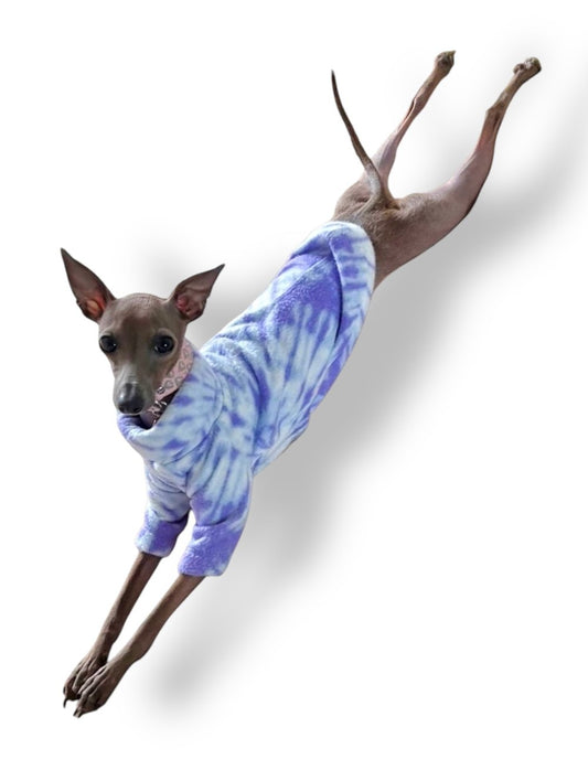 Fleece Jumper - Purple Tie Dye