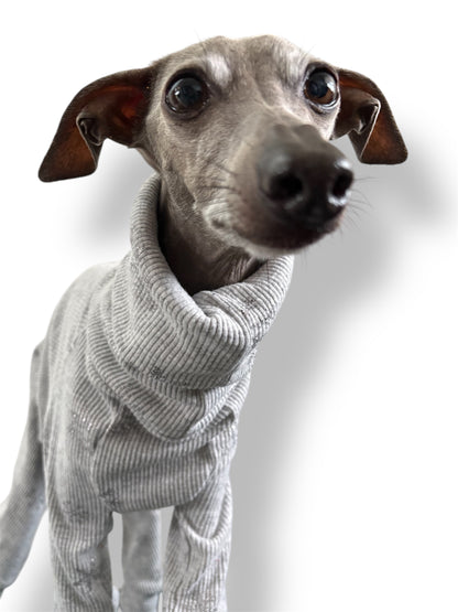 Ribbed Jersey Suit - Snowflakes