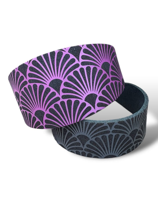 Leather Collar - Art Deco