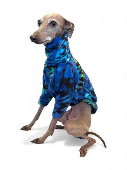 Fleece Jumper - Tie Dye Ammonite Swirls