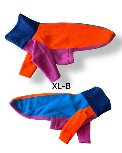 Fleece Jumper - Neon Colourblock