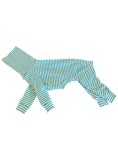 Jersey Suit - Blue Stripe