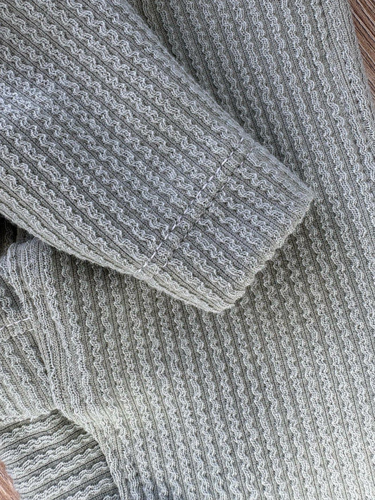 Ribbed Jersey Puppy T-Shirt - Sage