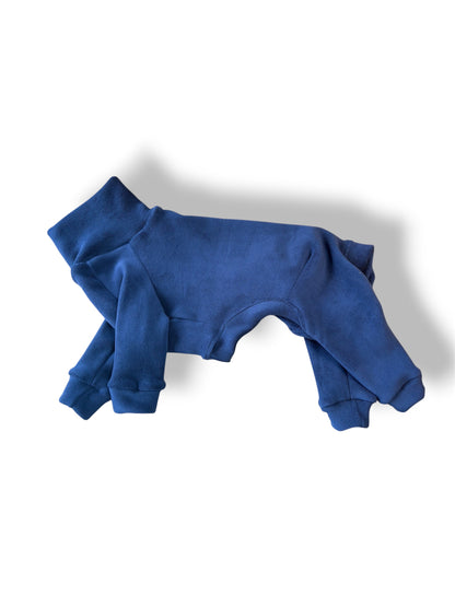 Ultra-Stretch Fleece Suit - Navy Blue