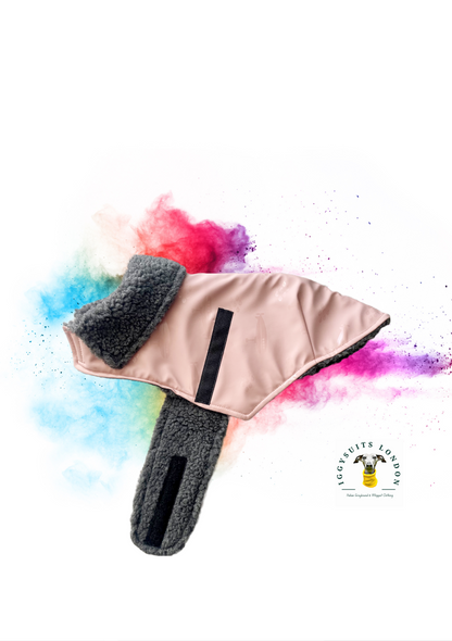 Rain Mac - Pink Submarines & Boucle Fleece Lining