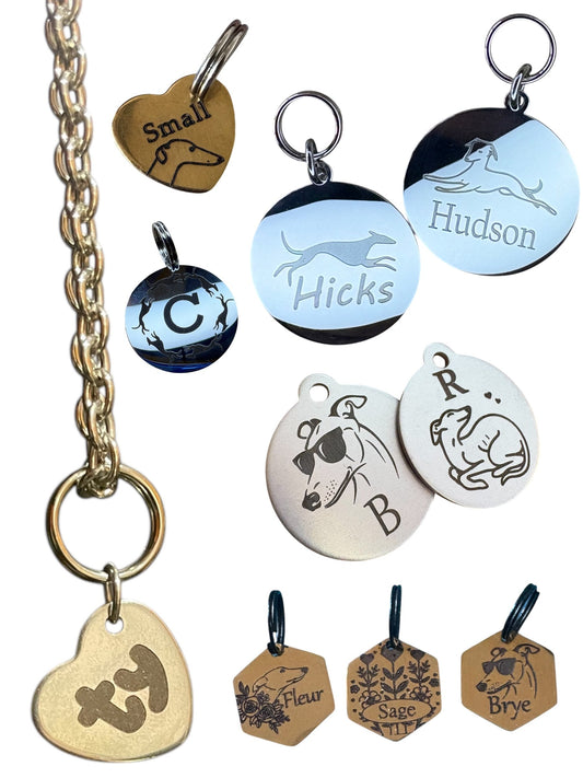 Engraved Dog Tags - Round
