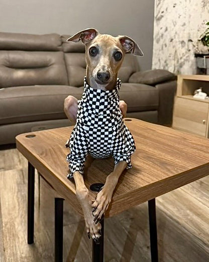 Jersey T-Shirt- Checkerboard