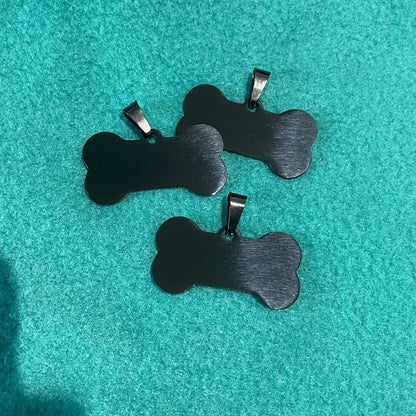Engraved Dog Tags - Bones