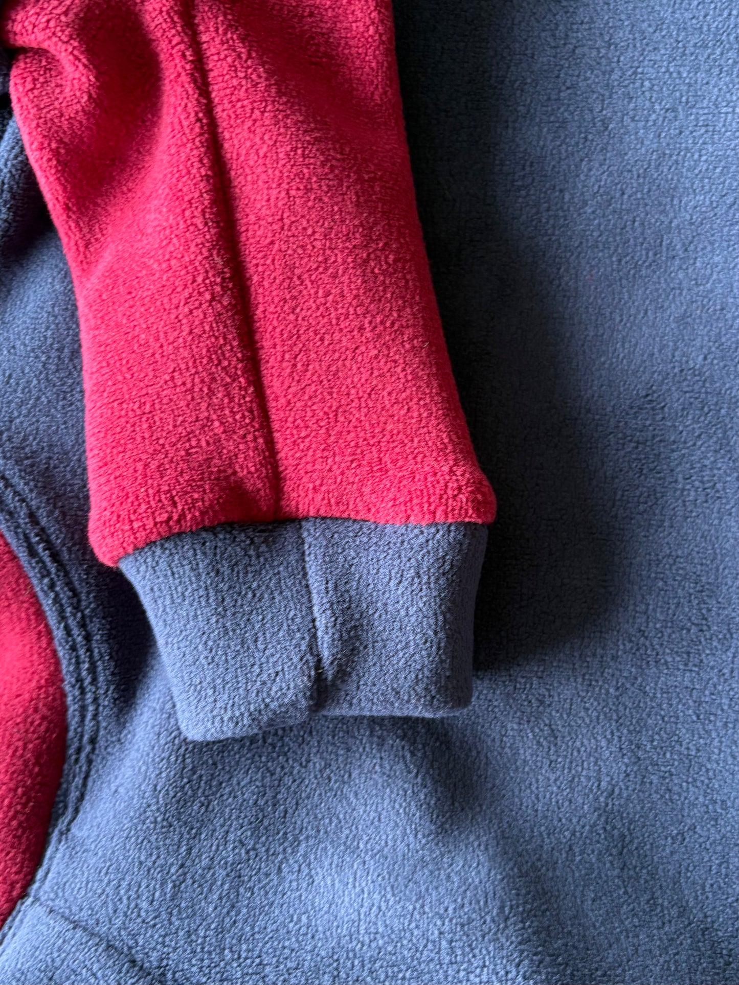 Ultra-Stretch Fleece Suit - Blue & Red