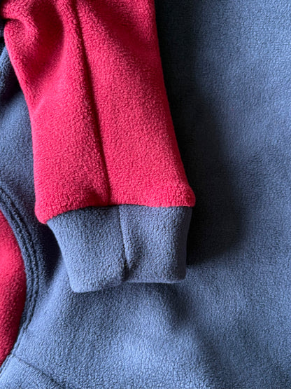Ultra-Stretch Fleece Suit - Blue & Red