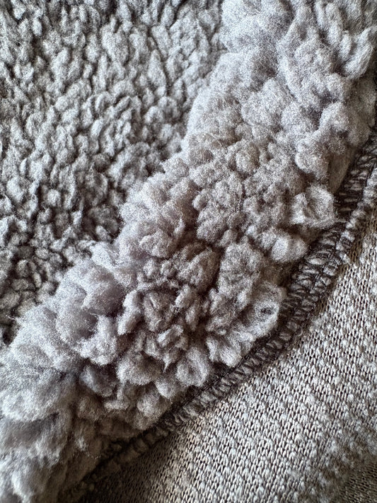 Cuddle Fur Fleece Suit - Dark Grey