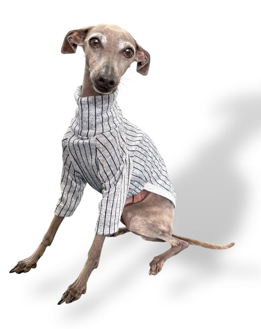 Knit Jersey T-Shirt - Grey Stripe