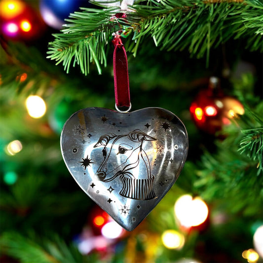 Christmas Decoration - Hound Portrait - Mirror Finish