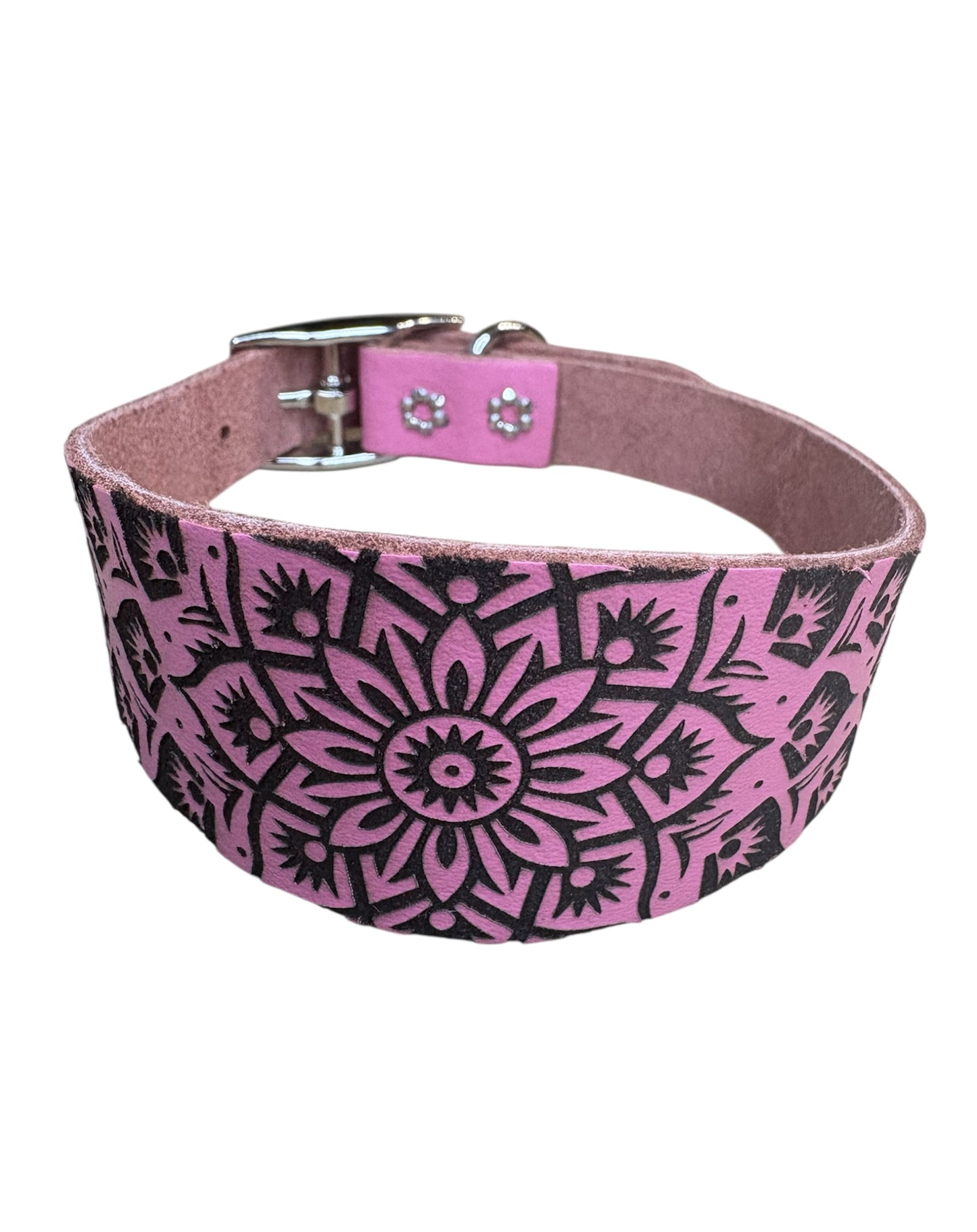 Leather Collar - Mandala