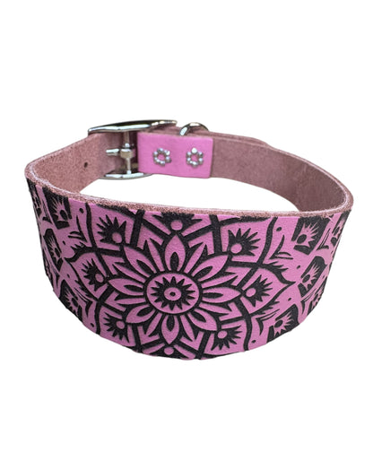 Leather Collar - Mandala