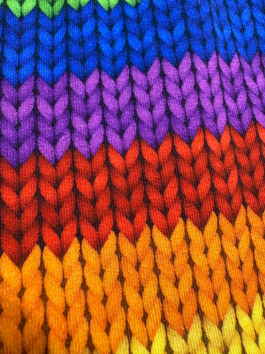 Jersey Vest - Rainbow Crochet