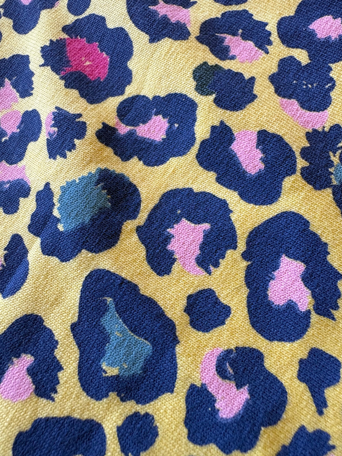 Jersey Vest - Yellow Leopard Print