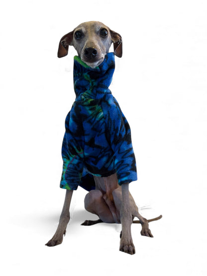 Fleece Jumper - Tie Dye Ammonite Swirls