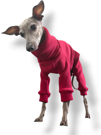 Ultra-Stretch Fleece Suit - Red