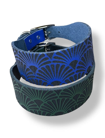 Leather Collar - Art Deco