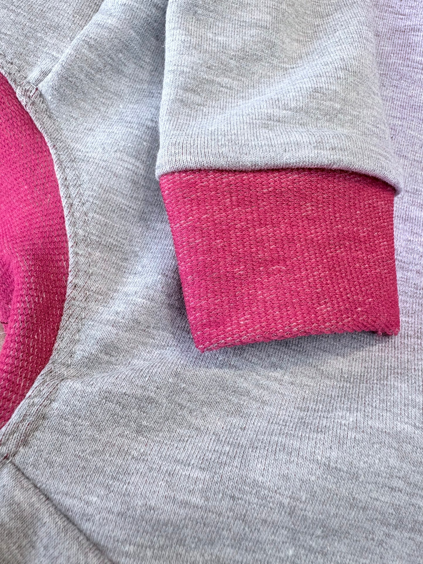 Sweatshirt Suit- Marl Grey & Pink