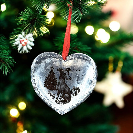 Christmas Decoration - Hound on Heart