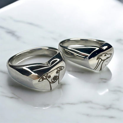 Hound Portrait Ring
