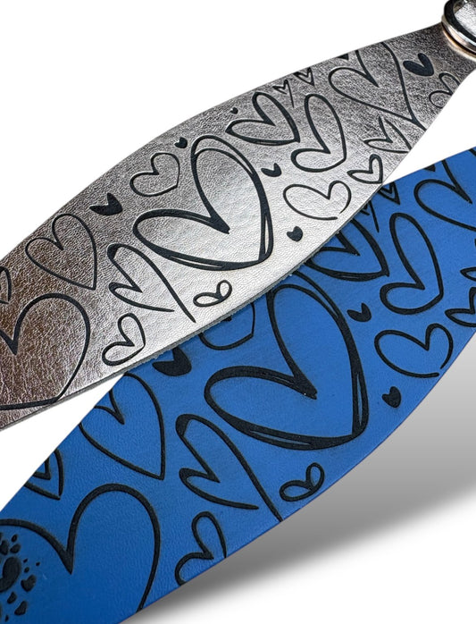 Leather Collar - Hearts