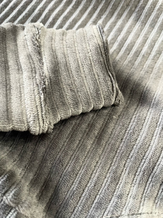 Jumbo Cord Jersey Suit - Grey