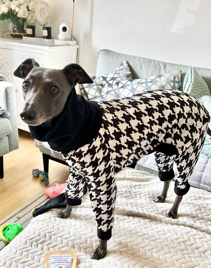 Scuba Jersey Suit - Dogtooth