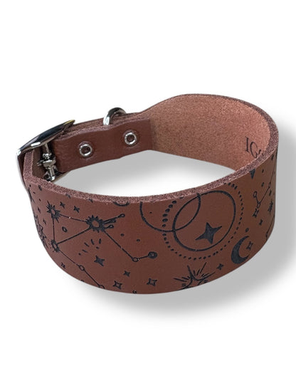 Leather Collar - Constellations