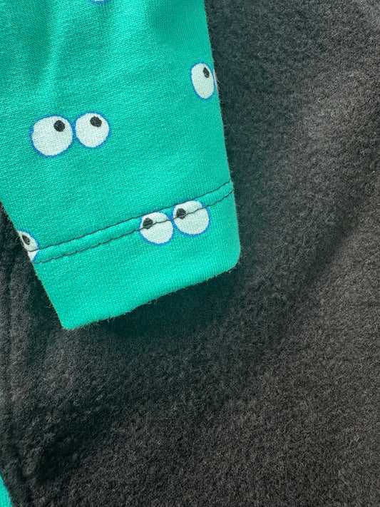 Fleece & Jersey T-Shirt - Green Eyes