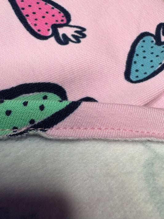 Brushed Jersey Vest - Strawberry
