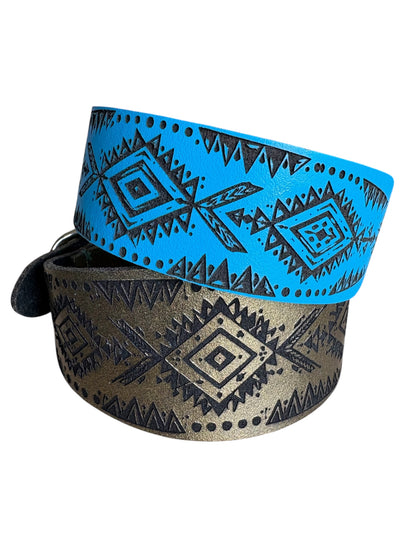 Leather Collar - Tribal