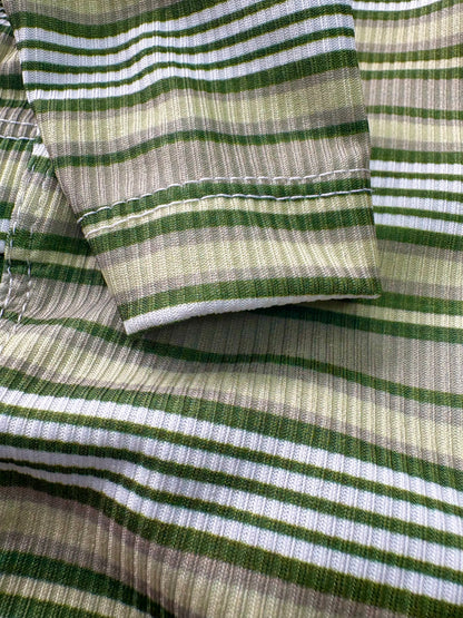 Ribbed Jersey T-Shirt - Green Stripe