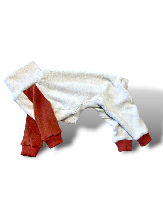 Fleece Lined Sweatshirt Suit - Stone & Rust